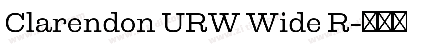 Clarendon URW Wide R字体转换
